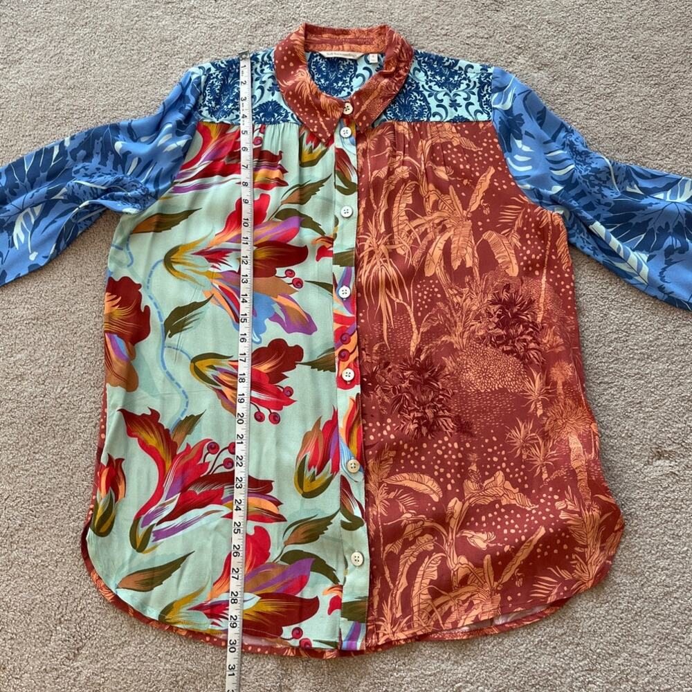 Soft Surroundings Women Patchwork Multicolor Flor… - image 6